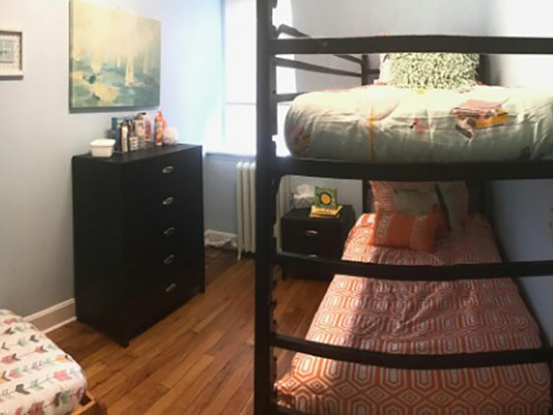 Volunteers in an Adopt-A-Room project
