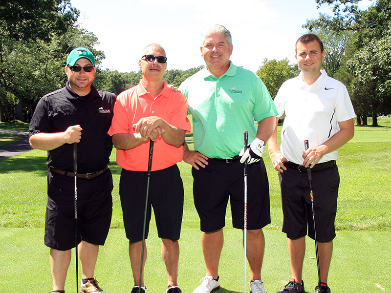 Golfers at a foundation outing